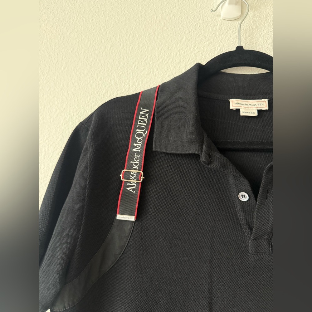 Alexander McQueen Black Harness Polo - Picture 6 of 10